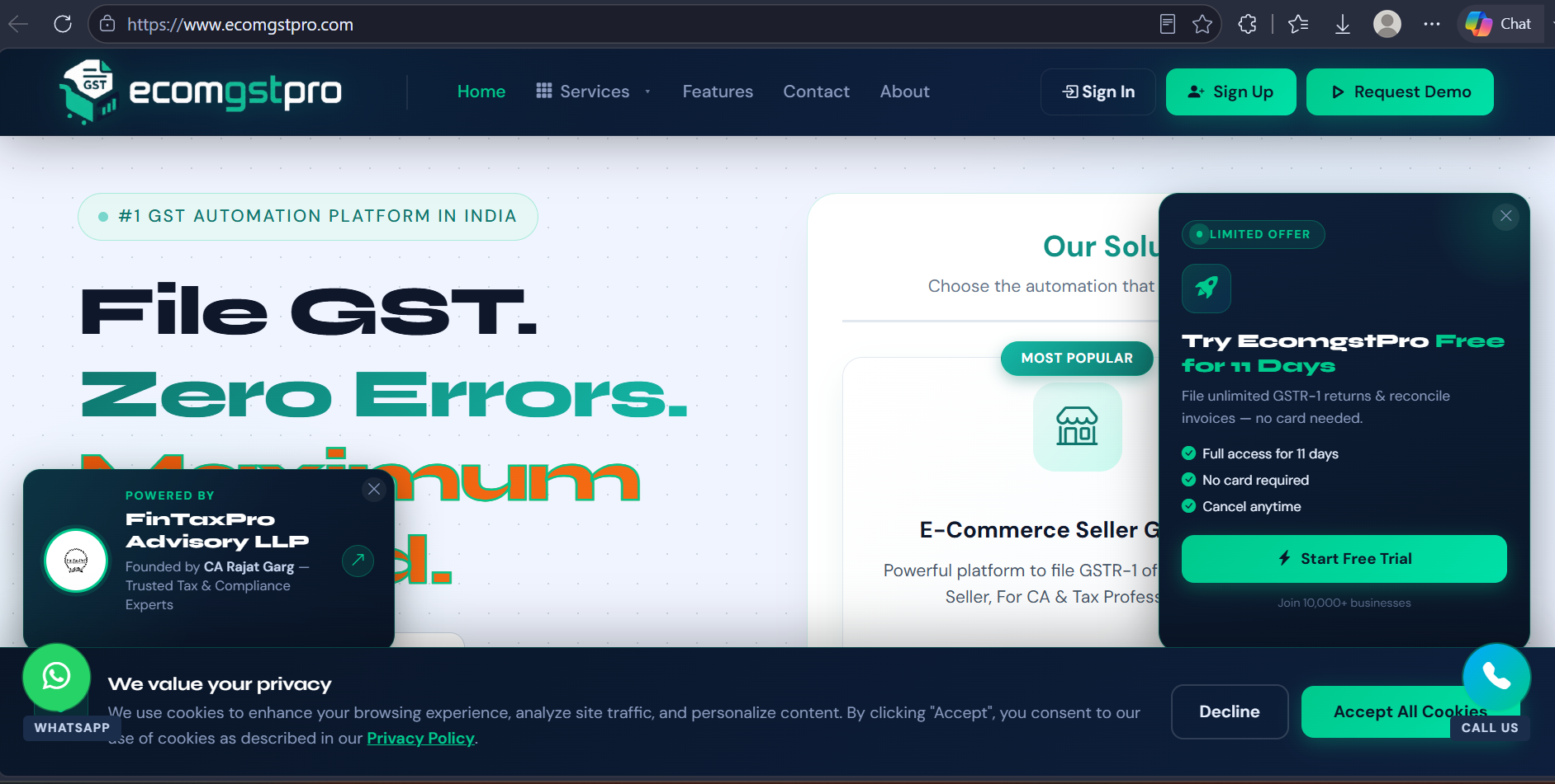 EcomGSTPro preview